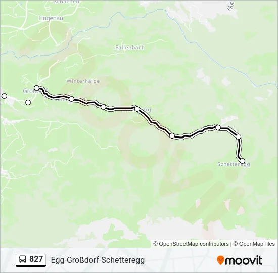 827 Bus Line Map