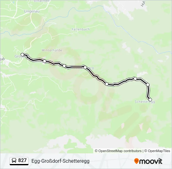 827 Bus Line Map
