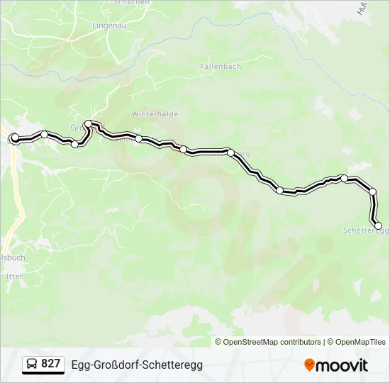 827 Bus Line Map