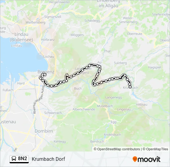 8N2 Bus Line Map