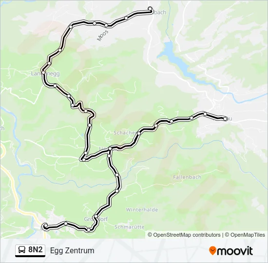 8N2 Bus Line Map
