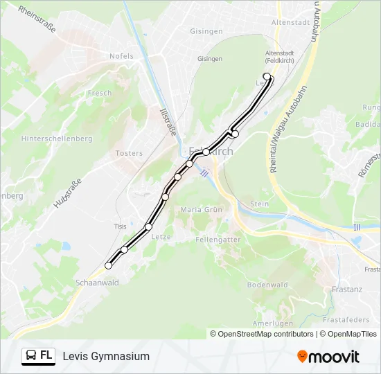 FL Bus Line Map