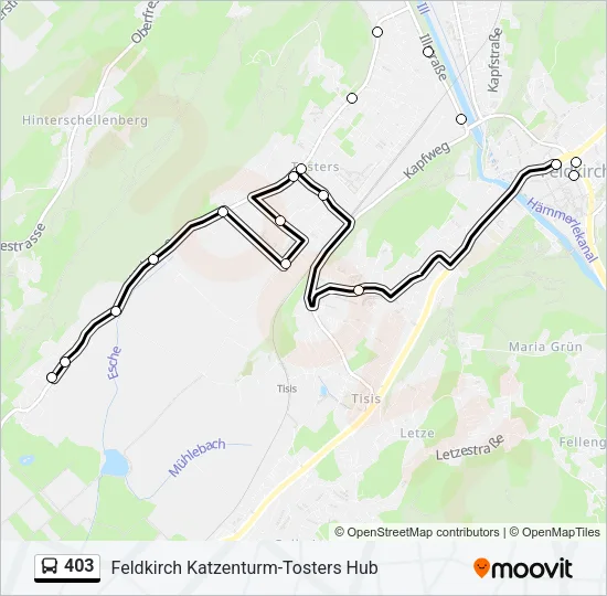 403 Bus Line Map