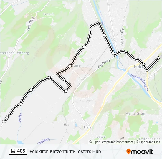 403 Bus Line Map