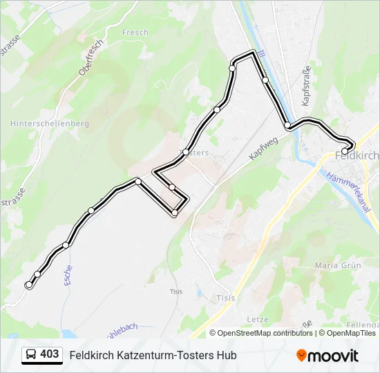 403 Bus Line Map