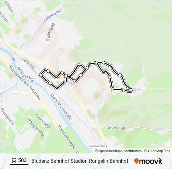 503 Bus Line Map
