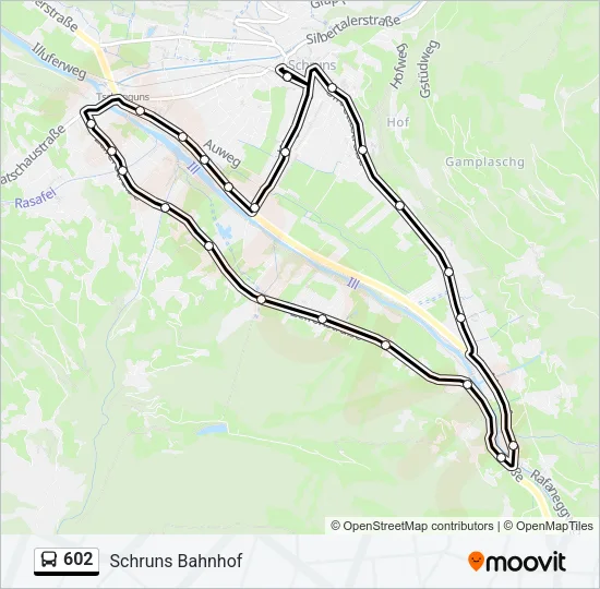 602 Bus Line Map