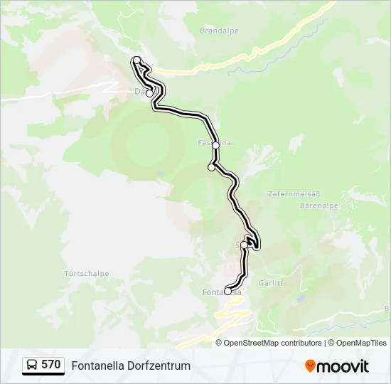 570 Bus Line Map