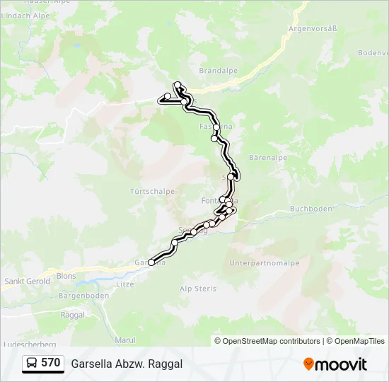 570 Bus Line Map