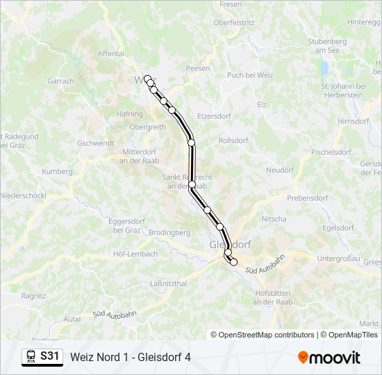 s31 Route: Schedules, Stops & Maps - Gleisdorf (Updated)