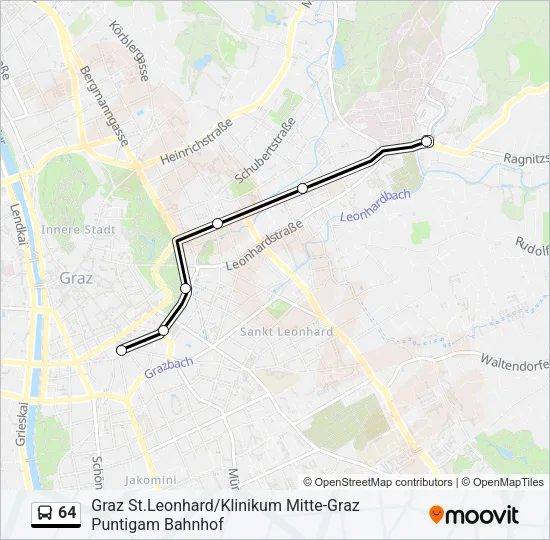 64 Bus Line Map