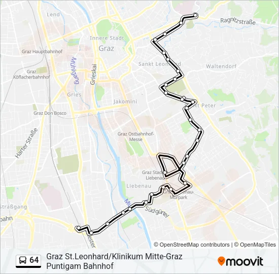 64 Bus Line Map