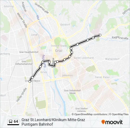 64 Bus Line Map