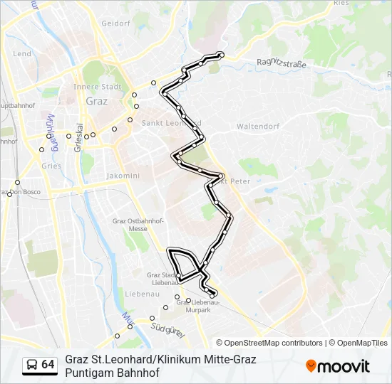64 Bus Line Map