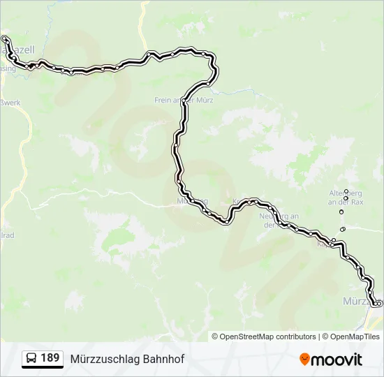 189 Bus Line Map