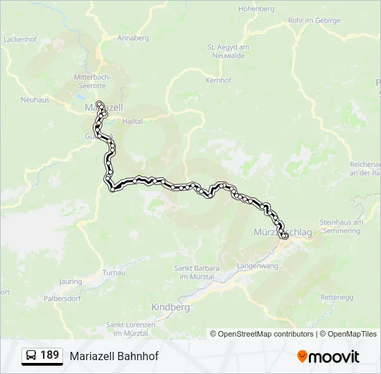 189 Bus Line Map