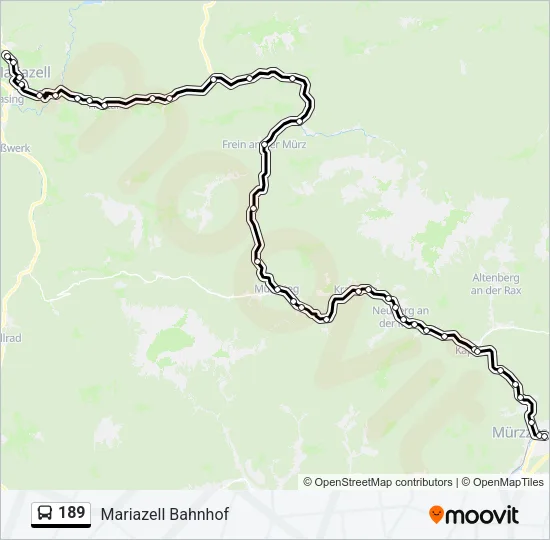 189 Bus Line Map