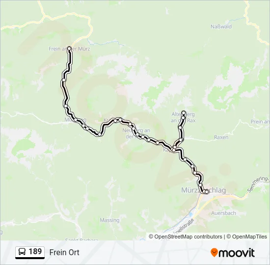 189 Bus Line Map