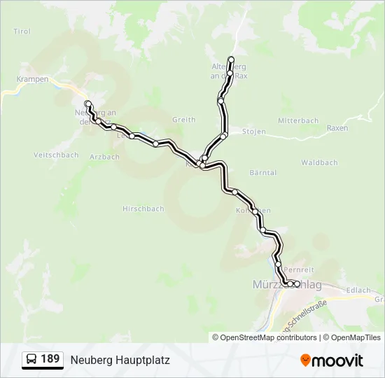 189 Bus Line Map