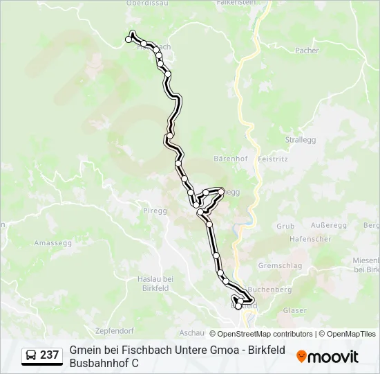 237 Bus Line Map