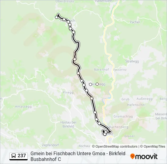 237 Bus Line Map