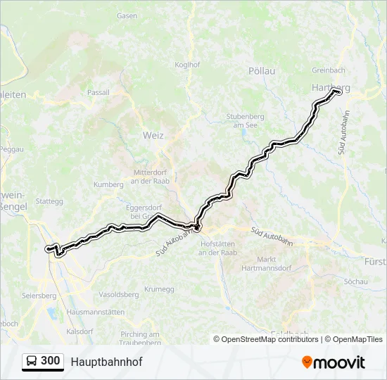 300 Bus Line Map