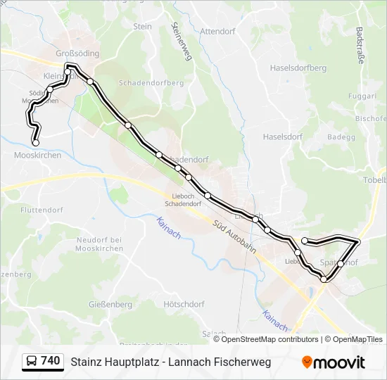 740 Route: Schedules, Stops & Maps - Lieboch Siedlungsstraße (Updated)