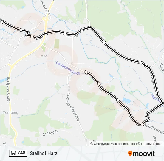 748 Bus Line Map