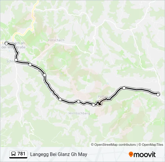 781 Bus Line Map