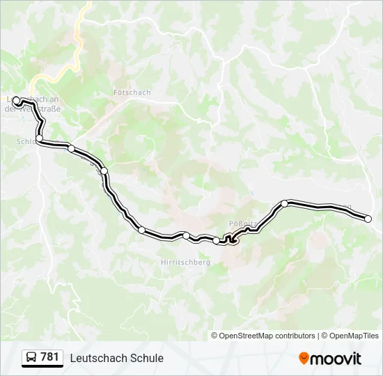 781 Bus Line Map