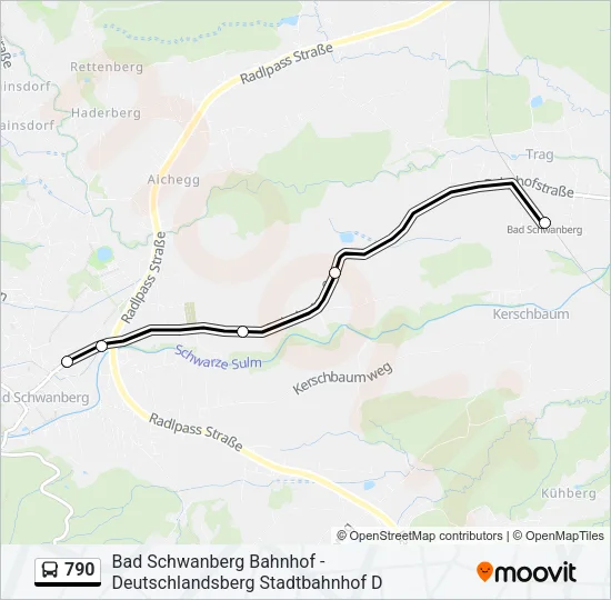 790 Bus Line Map