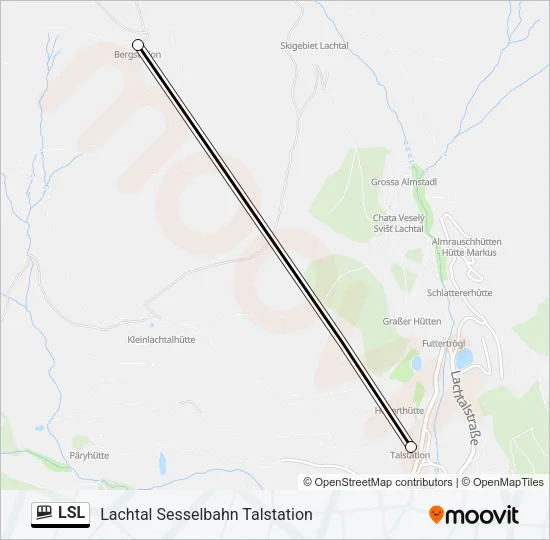 Seilbahnlinie LSL Karte
