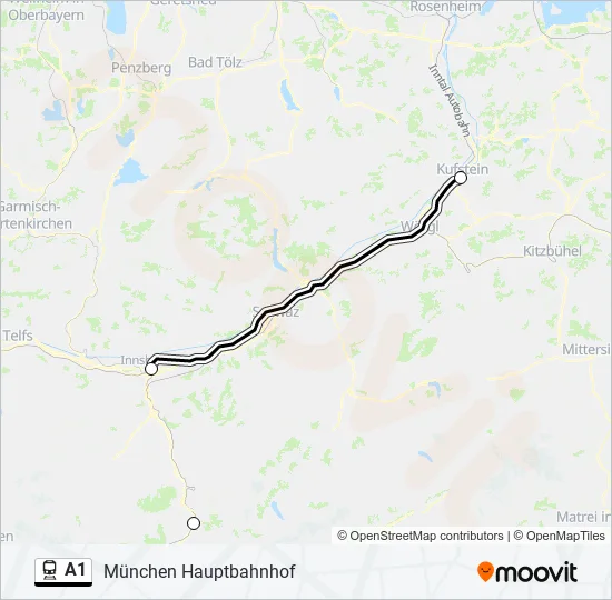 A1 Train Line Map