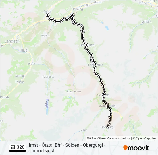 320 Bus Line Map