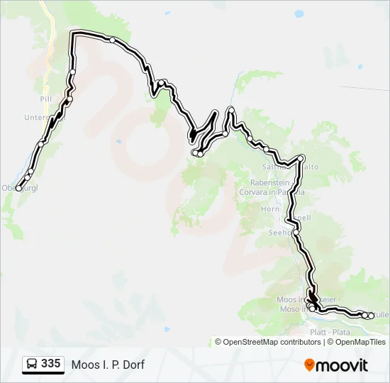 335 Bus Line Map