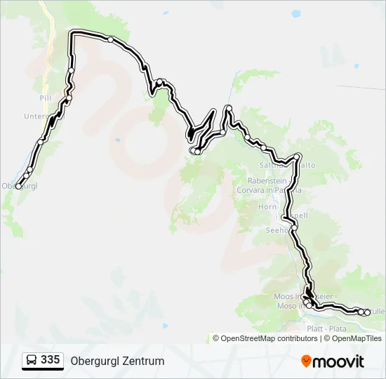 335 Bus Line Map
