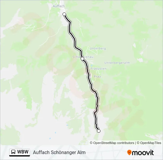 WBW Bus Line Map
