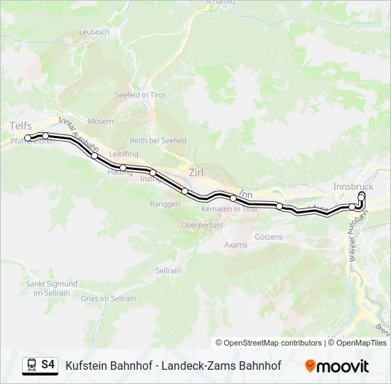 S4 Train Line Map