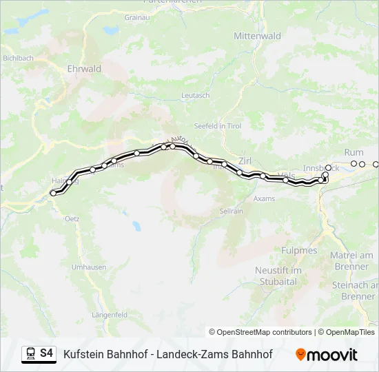 S4 Train Line Map