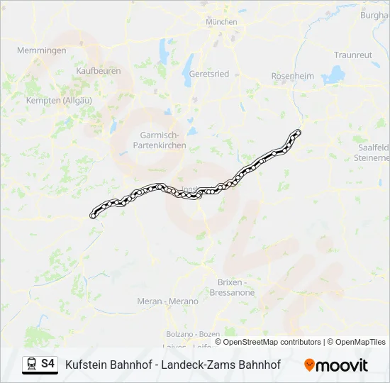 S4 Train Line Map