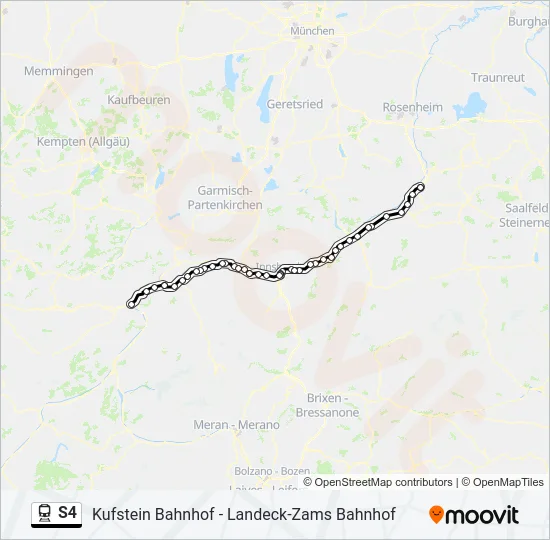 S4 Train Line Map