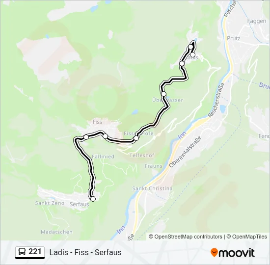 221  Line Map