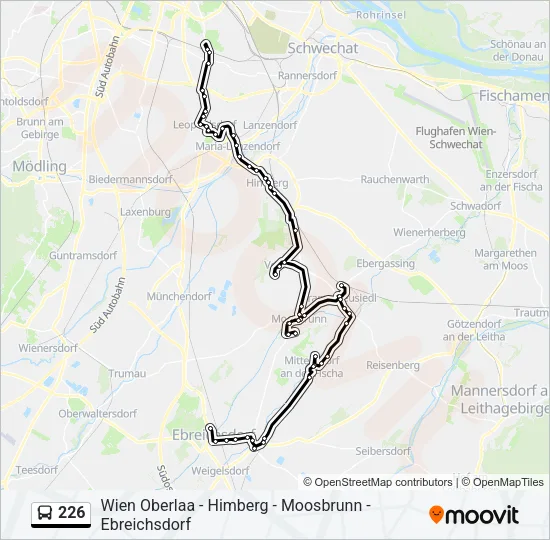 226 Bus Line Map