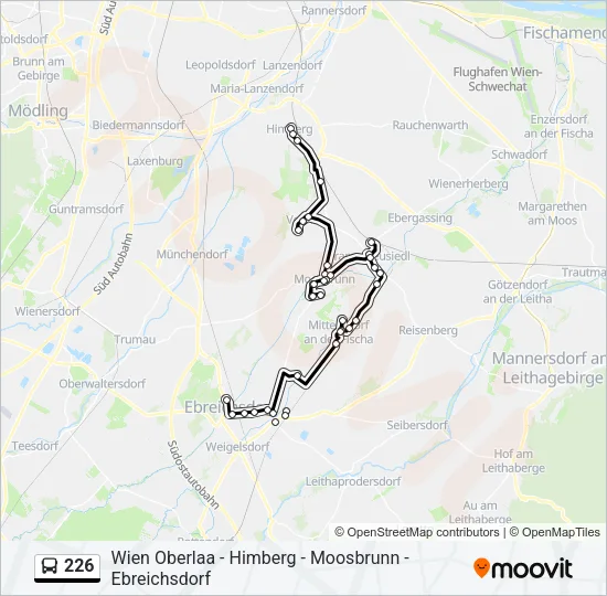 226 Bus Line Map