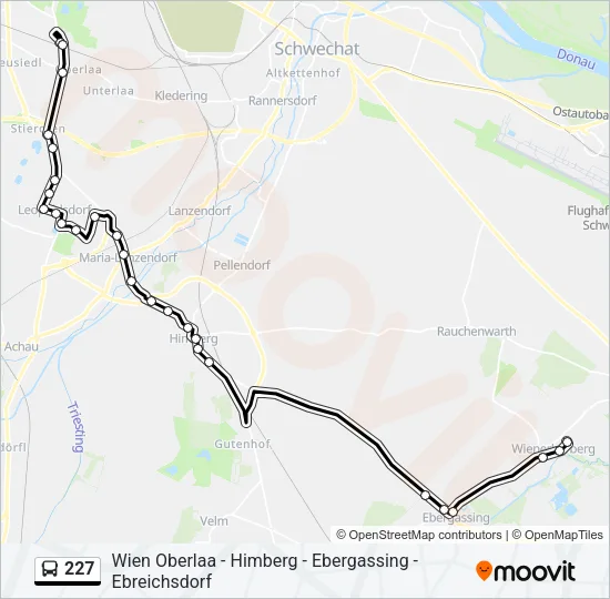 227 Bus Line Map