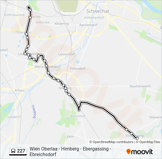 227 Bus Line Map