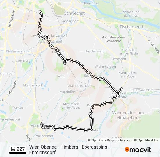 227 Bus Line Map