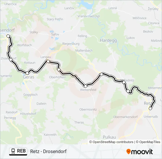 REB Train Line Map