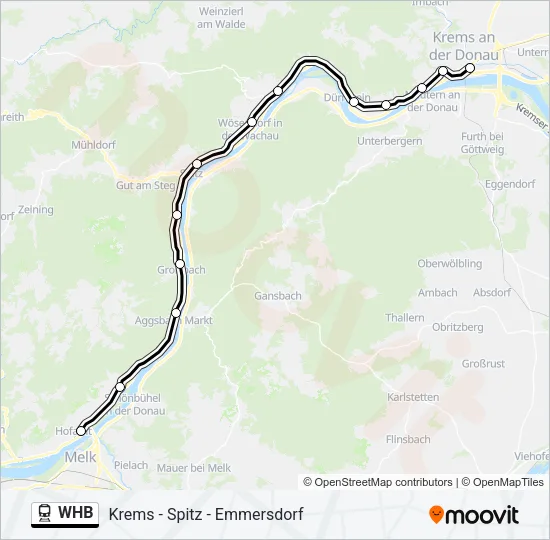 WHB Train Line Map