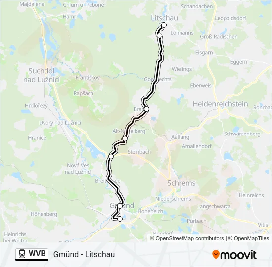 WVB Train Line Map